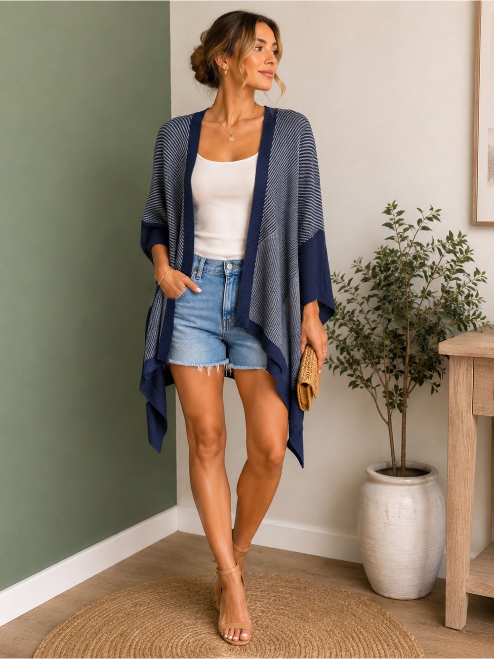 Lululemon Open Front Wrap Cardigan Poncho One Size